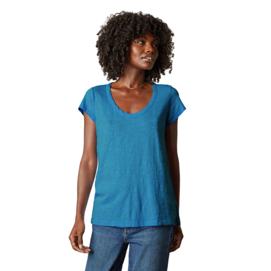 KIRA TEE IN ELECTRIC - VELVET ORIGINALS