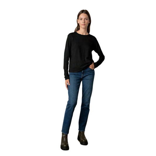 HESTER COTTON SLUB IN BLACK